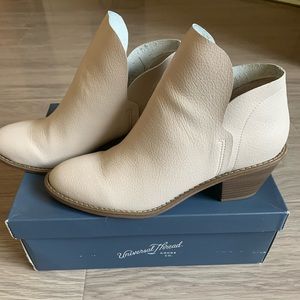 White Indie Heeled Booties